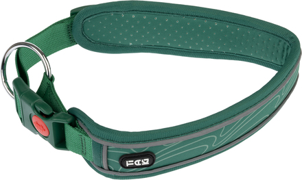 TIAKI Soft & Safe Halsbånd, grøn - Str. S: 35 - 45 cm halsvidde, B 40 mm