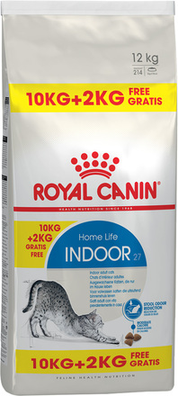 10 + 2 kg gratis! 12 kg Royal Canin kattetørfoder - Indoor 27