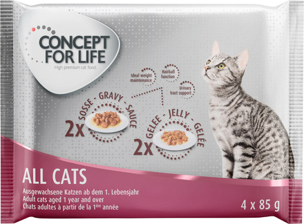 Provpack: Concept for Life 4 x 85 g - All Cats