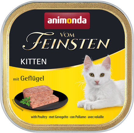 Økonomipakke Animonda vom Feinsten Kitten 72 x 100 g - Fjerkræ