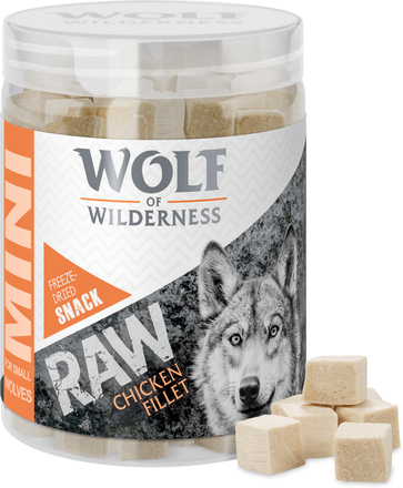 Wolf of Wilderness - RAW Snacks i ekonomipack! NY: Mini Kycklingfilé (240 g)