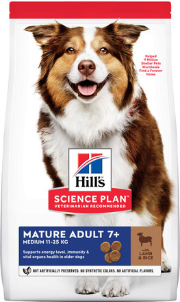 Hill's Science Plan Mature Adult 7+ Medium Lamb & Rice 14 kg