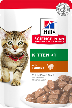 Hill's Science Plan Kitten portionspose - Økonomipakke: 48 x 85 g Kalkun