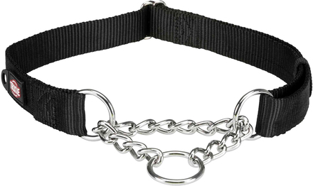 Trixie Premium Zug-Stopp Halsband Schwarz - Grösse L–XL: 45–70 cm Halsumfang, B 25 mm