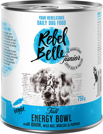 Rebel Belle Junior Full Energy Bowl - vegetarisk - 6 x 750 g