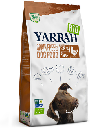 Yarrah Ekologisk Grain Free med ekologisk kyckling - Ekonomipack: 2 x 10 kg