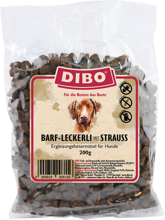 DIBO BARF-Leckerli mit Strauss - 200 g