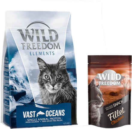 6,5 kg Wild Freedom + Filet Snack gratis! - Elements Vast Oceans - Salmon (Single Meat)