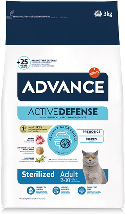 Advance Cat Sterilized kalkon - 3 kg