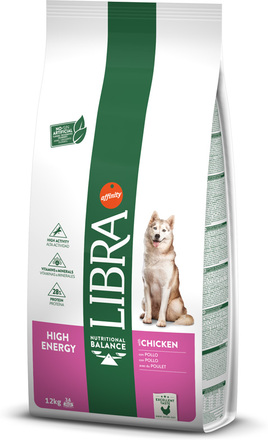 Libra Dog High Energy kylling - 12 kg
