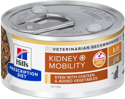 Hill's Prescription Diet k/d + Mobility Ragout med kylling og tilsatt grønnsaker ActivBiome+ blanding: 48 x 82 g