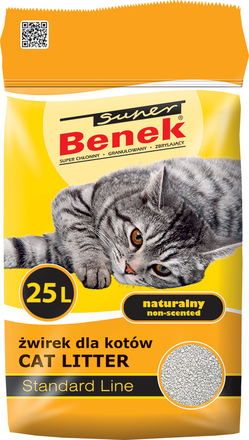 Super Benek Natural - 25 l (ca 20 kg)