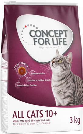 Concept for Life All Cats 10+ - förbättrad formel! - 3 kg