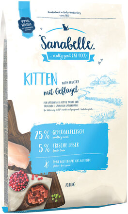 Økonomipakke: 2 x 10 kg Sanabelle tørfoder - Kitten
