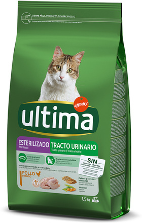 Ultima Cat Sterilized Urinary Chicken - 4,5 kg (3 x 1,5 kg)