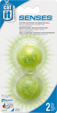Flashlight leksaksräls - Tillbehör: 2 st lysande Catit extrabollar (gröna)