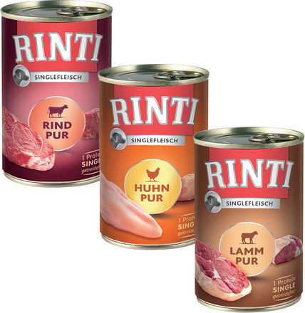 Blandat provpack: 6 x 400 g RINTI - Blandpack: Sensible Pur