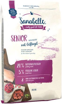 Økonomipakke: 2 x 10 kg Sanabelle tørfoder - Senior