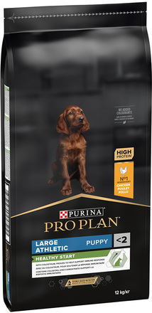 10 + 2 eller 12 + 2 kg på köpet! 12 kg / 14 kg Pro Plan - Large Athletic Puppy Healthy Start (12 kg)