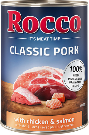 Rocco Classic Pork 6 x 400 g - Kyckling & lax