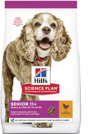 Hill's Science Plan Senior 11+ Small & Mini Chicken - Ekonomipack: 2 x 1,5 kg