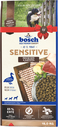 bosch økonomipakke (2 x store pakker) - Sensitive And (2 x 15 kg)