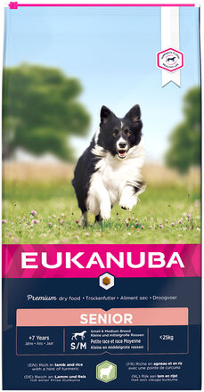 Eukanuba Senior Small & Medium Breed Lamb & Rice - 12 kg