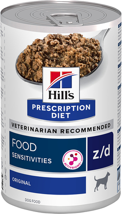 Økonomipakke: Hill's Prescription Diet hundefoder (48 dåser) - z/d Food Sensitivities 48 x 370 g