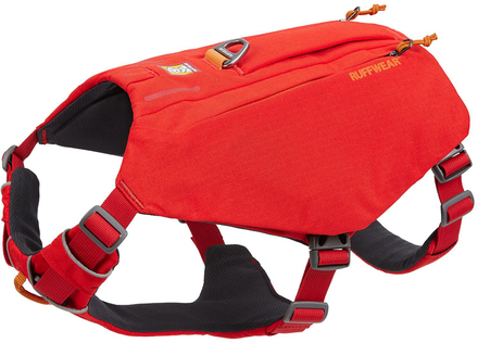 Ruffwear Switchbak Red Sumac hundsele - Stl. M: 69-81 cm bröstomfång
