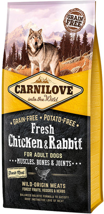 Carnilove Fresh Adult med kyckling & kanin - 12 kg