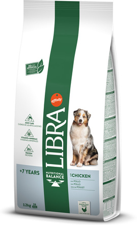 Libra Dog Senior kylling - x 12 kg