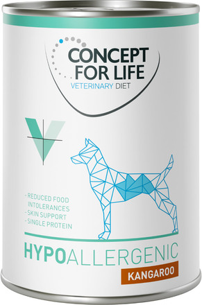 Concept for Life Veterinary Diet Hypoallergenic Kangaroo - Ekonomipack: 24 x 400 g