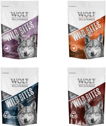 Blandet pakke: Wolf of Wilderness - Wild Bites - Mix: Canada, Scandinavia, Kylling, And (720 g)