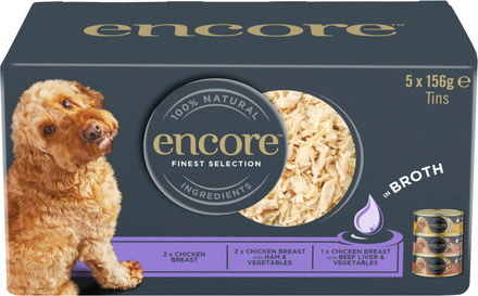 Encore Dog Selection i buljong - Ekonomipack: 20 x 156 g Finest Selection 3 sorter
