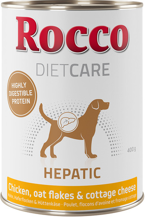 Rocco Diet Care Hepatic Kylling med havregryn & cottage cheese 400g 24 x 400 g
