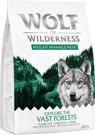 Wolf of Wilderness prøvepakke - Xplore The Vast Forest Weight Management 400g
