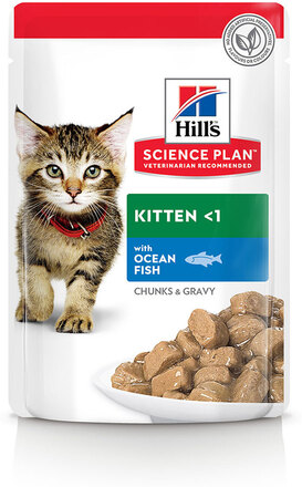 Hill's Science Plan Kitten portionspose - Økonomipakke: 48 x 85 g Havfisk