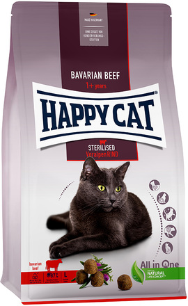 Happy Cat Sterilised Adult Bavarian Beef - Ekonomipack: 2 x 4 kg