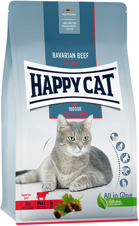 Happy Cat Indoor Bavarian Beef - Ekonomipack: 2 x 4 kg