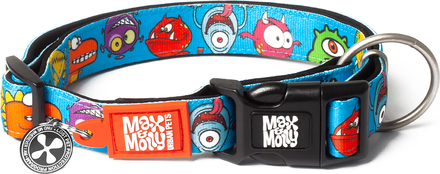 Max & Molly Smart ID Little Monsters -kaulapanta - XS-koko: kaulanympärys 22-35 cm, L 10 mm
