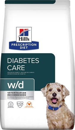 Hill's Prescription Diet w/d Diabetes Chicken hundfoder - Ekonomipack: 2 x 10 kg