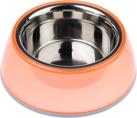 TIAKI Anti-Slip hundskål, transparent orange - 850 ml, Ø 21 cm