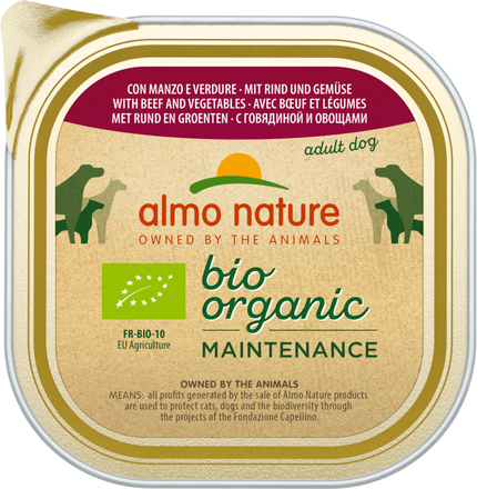 Almo Nature BioOrganic Maintenance Ekologisk 27 x 300 g - Ekologiskt nötkött & ekologiska grönsaker