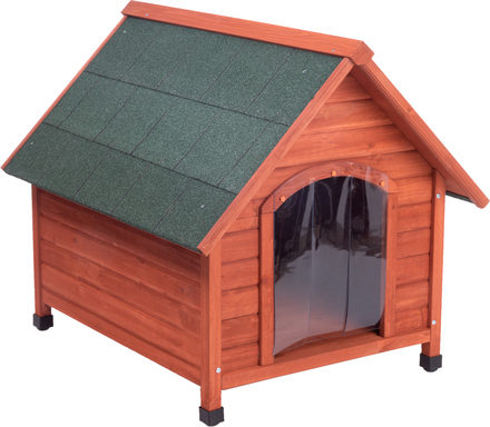 Spike Komfort hundehus med plastic-dør - Str. L: B 84 x L 101 x H 87 cm