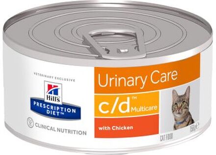 Blandpack: Hill's Prescription Diet Feline torr- och våtfoder - Feline c/d Multicare Chicken (1,5 kg + 6 x 156 g)