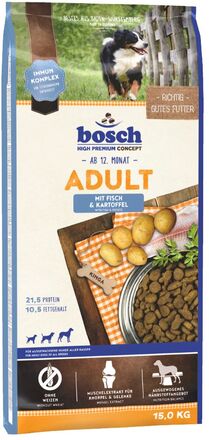 bosch økonomipakke (2 x store pakker) - Adult Fisk & Kartofler (2 x 15 kg)