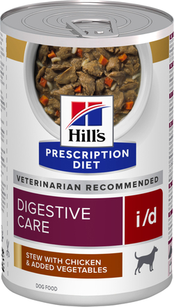 Økonomipakke: Hill's Prescription Diet hundefoder (48 dåser) - i/d Digestive Care: Ragout Kylling 48 x 354 g