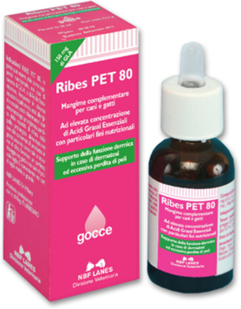 Ribes Pet 80 droppar för hud och päls - 25 ml