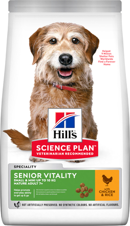 Hill's Science Plan Mature Adult 7+ Senior Vitality Small & Mini Chicken - Ekonomipack: 2 x 6 kg