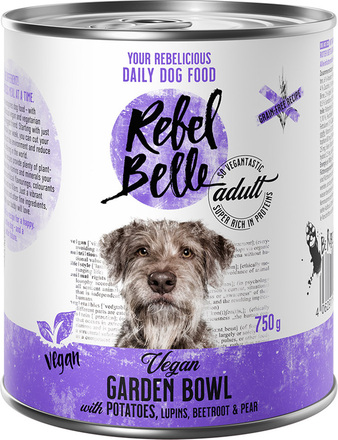Rebel Belle Adult Vegan Garden Bowl - veganskt - 6 x 750 g